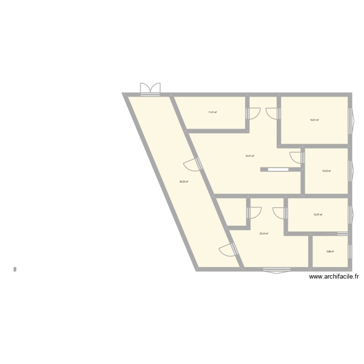mon appartement. Plan de 0 pièce et 0 m2