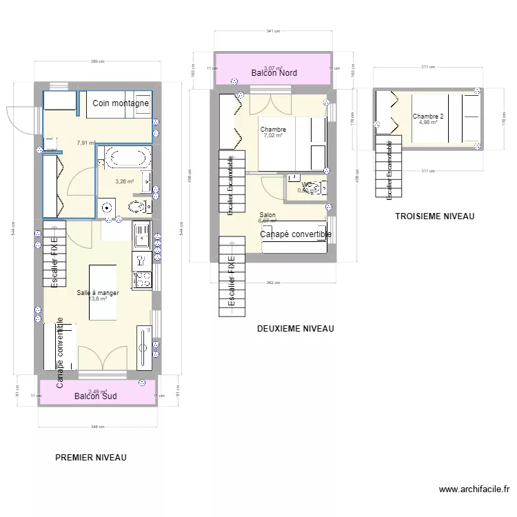 DUPLEX ALPE projet final. Plan de 