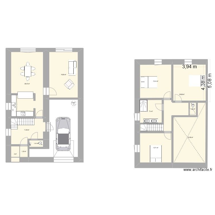 plan pour location. Plan de 12 pièces et 153 m2