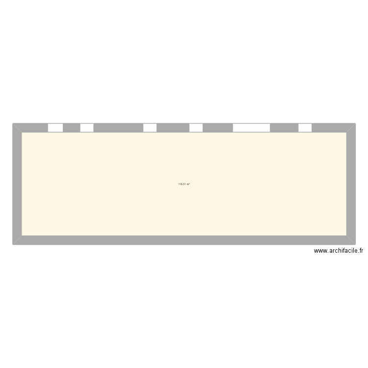 maison. Plan de 1 pièce et 117 m2
