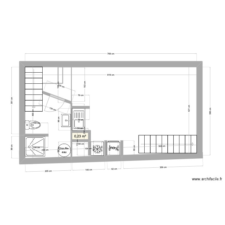 rez. Plan de 1 pièce et 0 m2