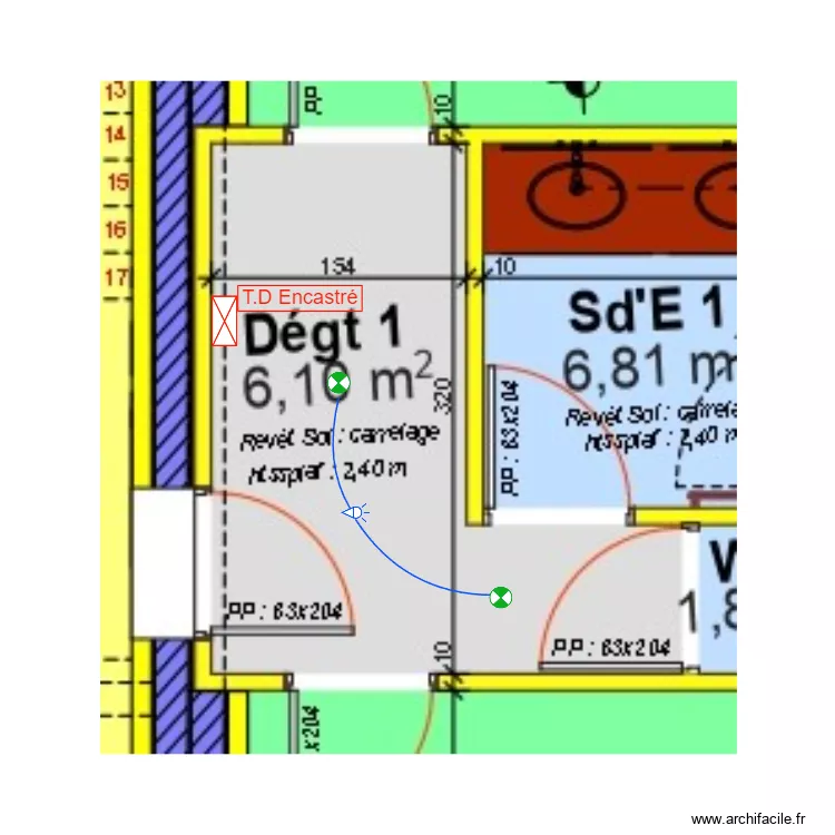 Hubert Patrick Dégagement N°01. Plan de Hubert Patrick Dégagement N°01. Plan de