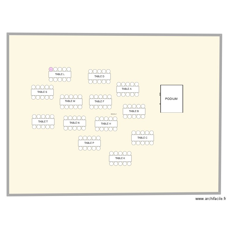 GALA NY. Plan de 1 pièce et 523 m2