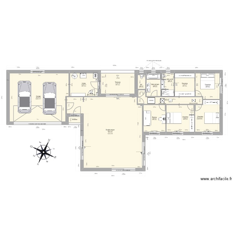Franco Romero EXECUTION libre. Plan de 15 pièces et 205 m2