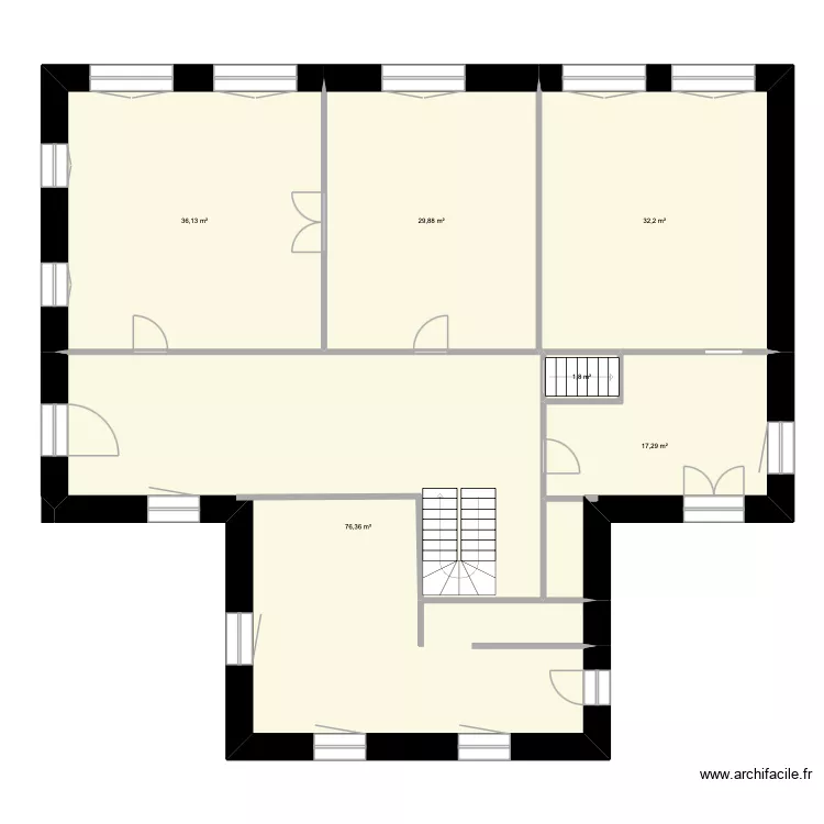L\'OREE DES PINS. Plan de 6  et 194 m²