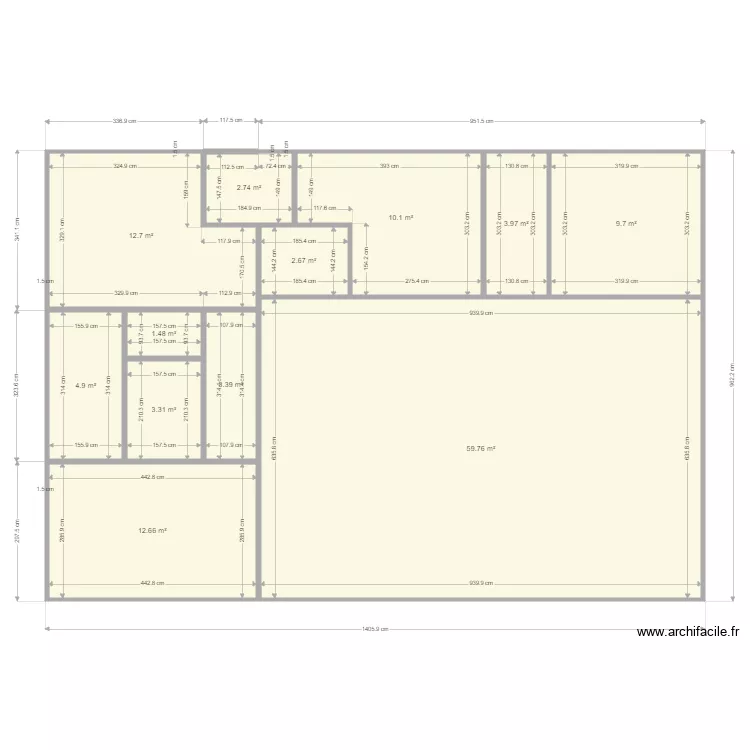 NORAIE FOLLE. Plan de 