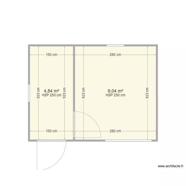 Abri Jardin. Plan de 