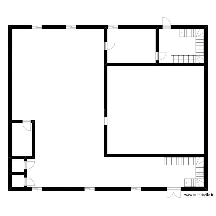 plan local île-usion. Plan de 4 pièces et 303 m2