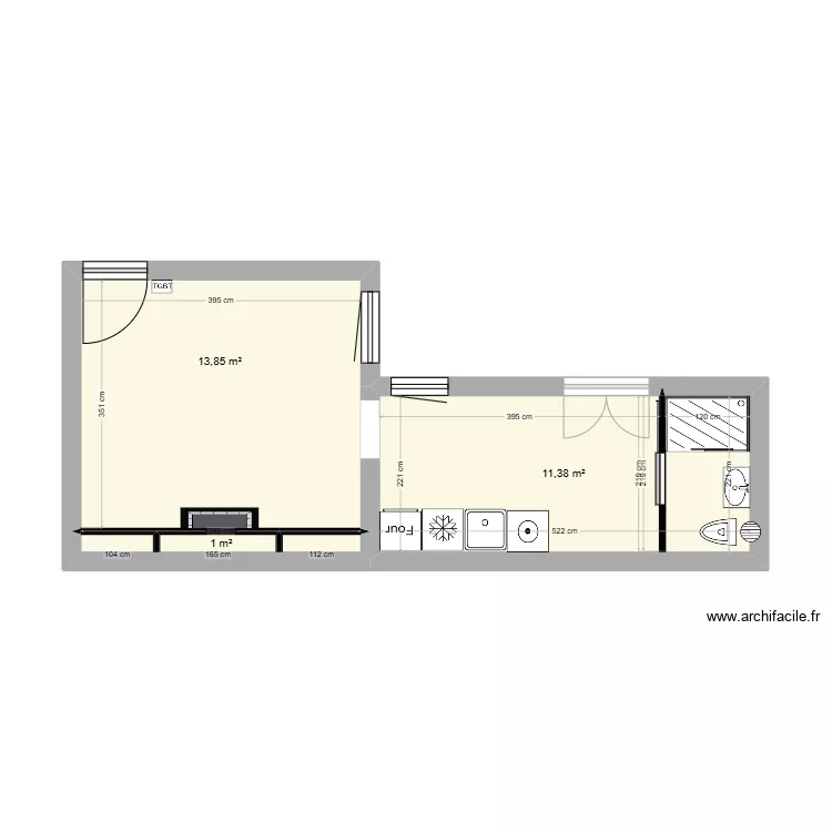 appartement 102. Plan de appartement 102. Plan de