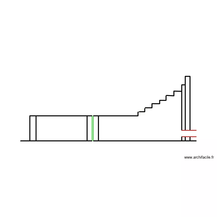coupe moine 2 etang. Plan de 9 pièces et 5 m²