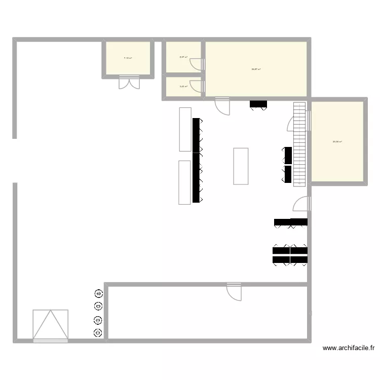 Atelier SIT 1. Plan de 5 pièces et 63 m²