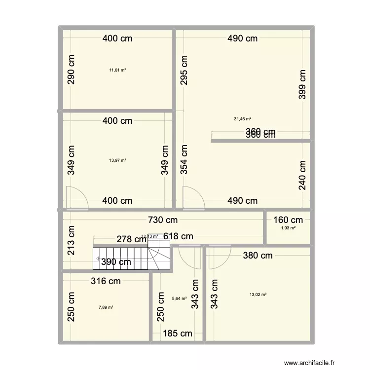 Simulation 3 Ghlin. Plan de 