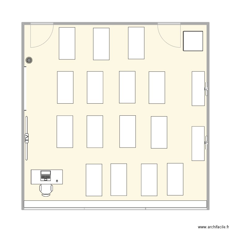 125. Plan de 1 pièce et 64 m2