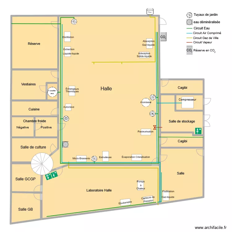 Sa&eacute; 2.2. Plan de 