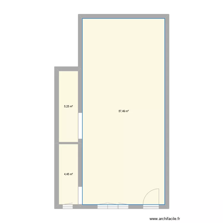 Rez-de-Chauss&eacute; - Appartement. Plan de 