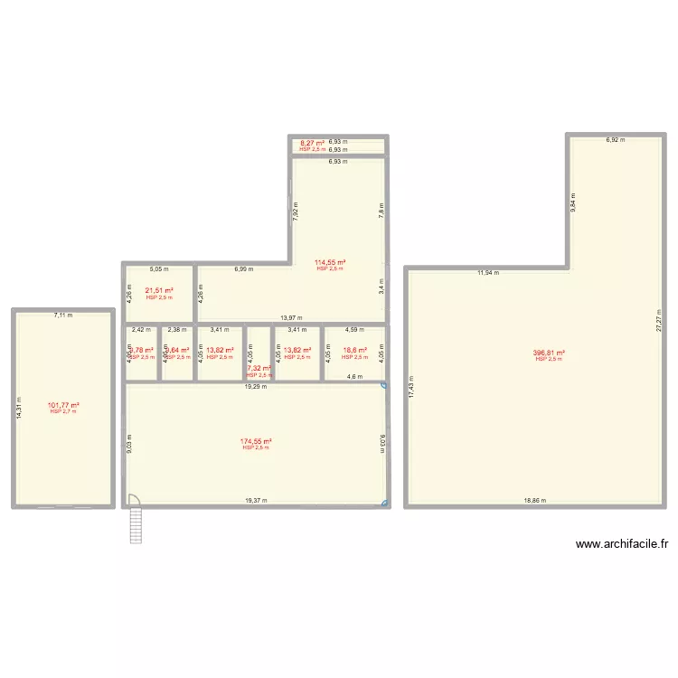 plan publicart appartement sur la largeur travaux. Plan de 12  et 890 m²