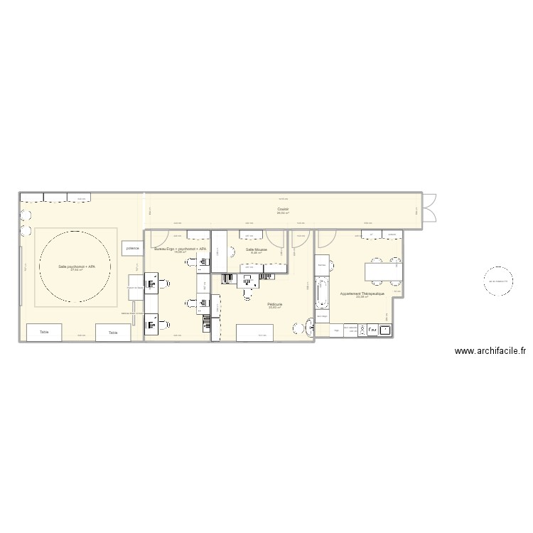 Rééduc/animation 2. Plan de 0 pièce et 0 m2