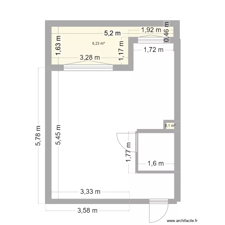 massenet V2. Plan de 2 et 6 m² massenet V2. Plan de 2 et 6 m²