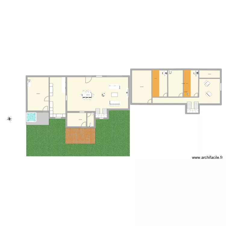 saint georges. Plan de 7  et 244 m²