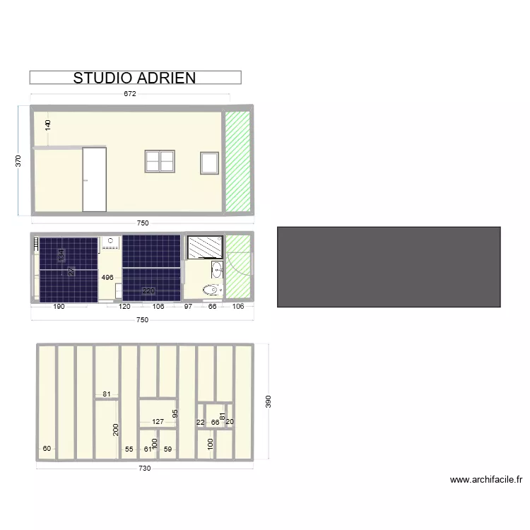 Cottage Adrien. Plan de Cottage Adrien. Plan de