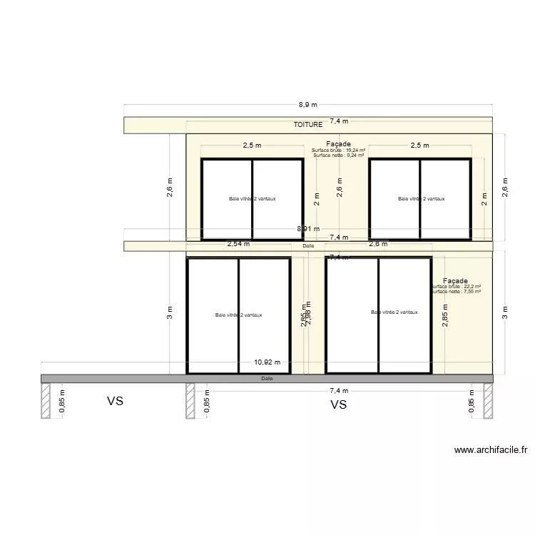 FACADE OUEST CEYRESTE. Plan de FACADE OUEST CEYRESTE. Plan de