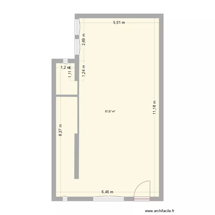 Rez-de-Chauss&eacute; - Appartement - Actuel. Plan de 