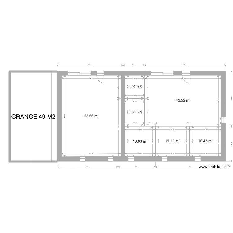 DEFINITIF R1. Plan de 7 pièces et 138 m2
