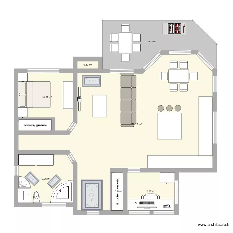 maison 32. Plan de 7 Pièces et 93 m² maison 32. Plan de 7 Pièces et 93 m²