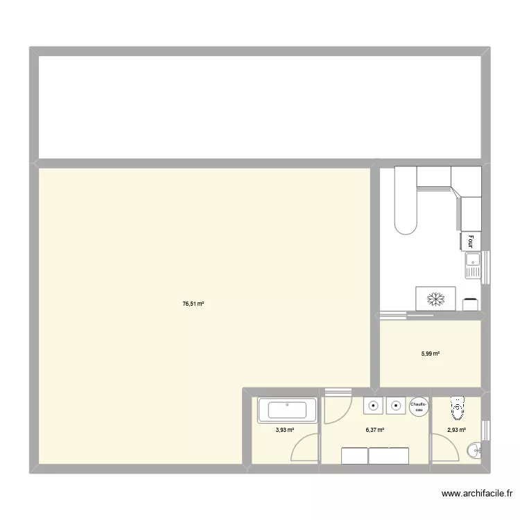Rayane. Plan de 5 et 96 m² Rayane. Plan de 5 et 96 m²