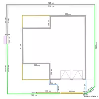 Plan clotures et portail avec maison terrasse etc