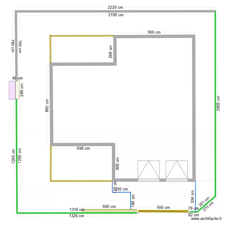 Plan clotures et portail avec maison terrasse etc. Plan de Plan clotures et portail avec maison terrasse etc. Plan de