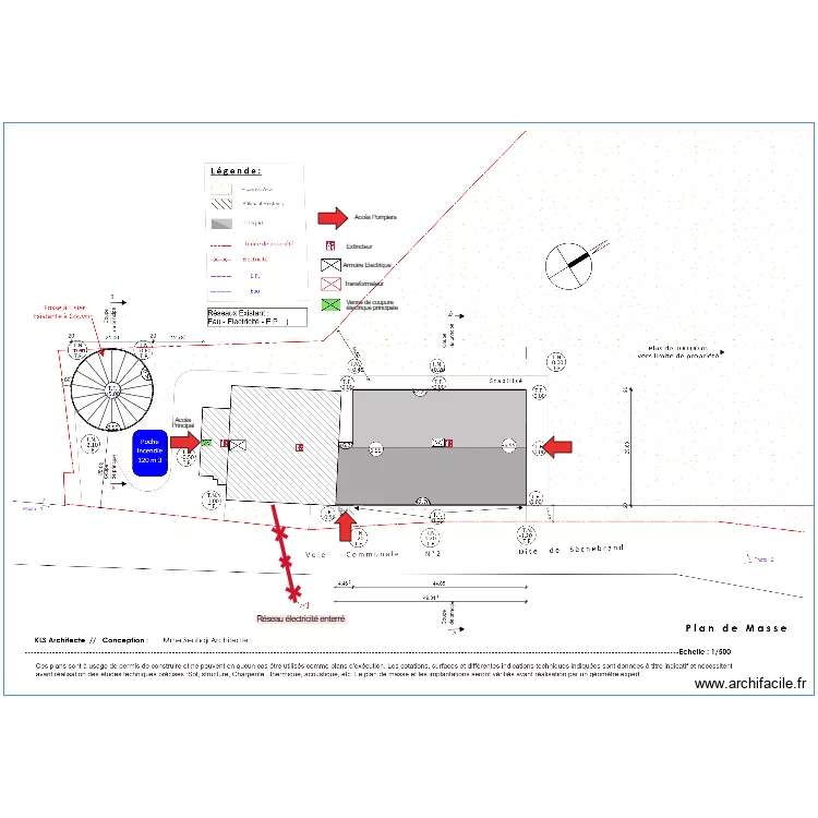S&eacute;curit&eacute; SCEA Porcs du Plateau. Plan de 