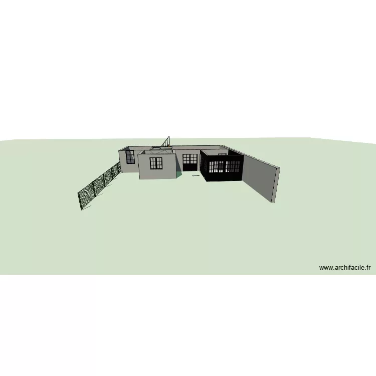 maison. Plan de 5  et 65 m²