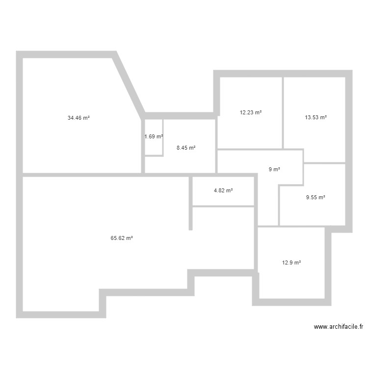 magescq. Plan de 10 pièces et 172 m2