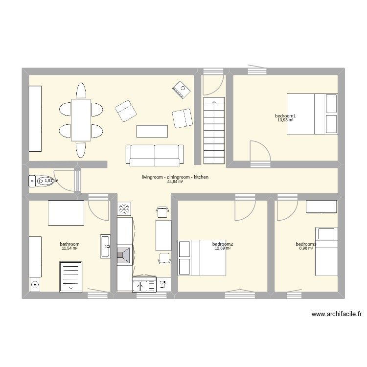 appart etage 4. Plan de 0 pièce et 0 m2