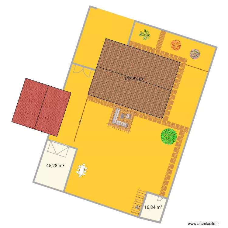 garage aubepines 3. Plan de 3  et 205 m²