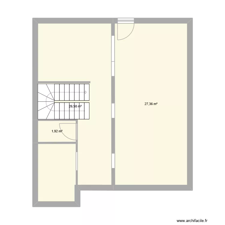 plan. Plan de 3  et 56 m²
