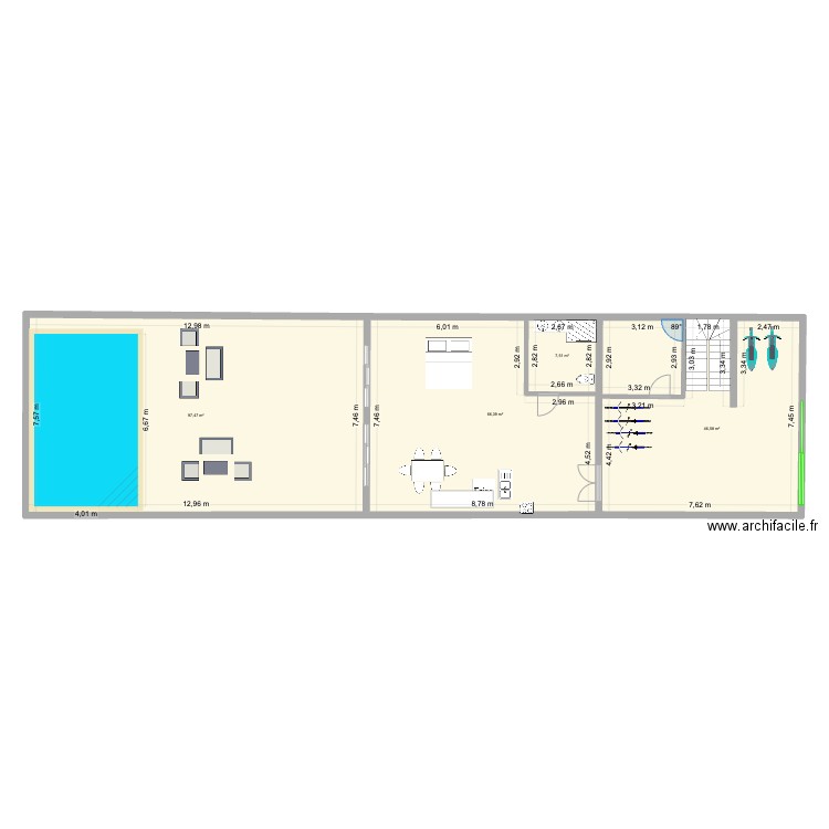 Hoi An - Idée 4. Plan de 22 pièces et 492 m2