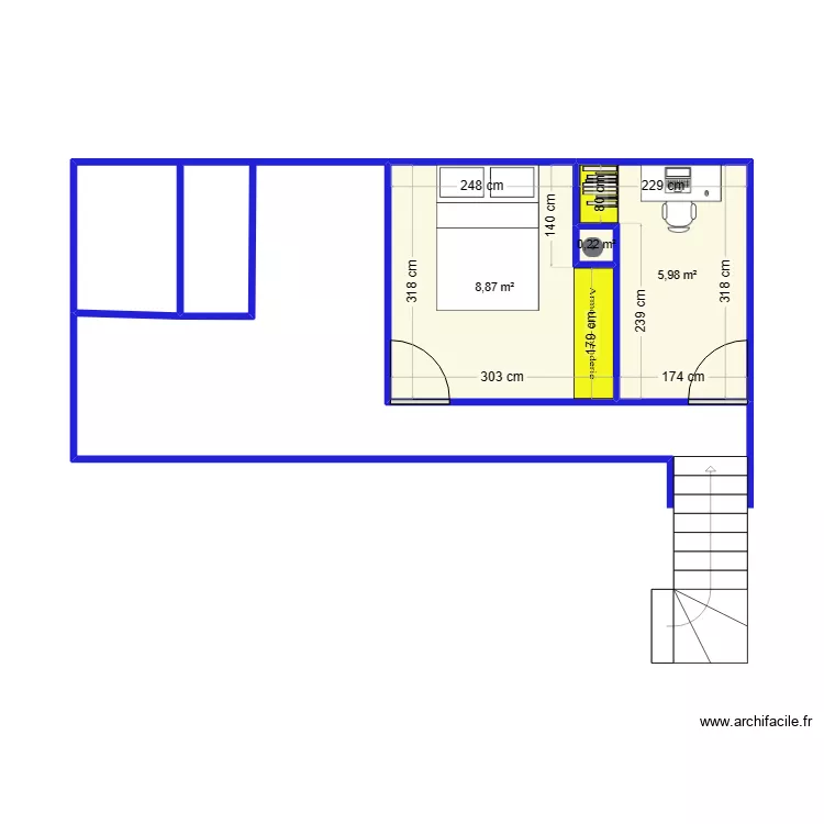 etage 2. Plan de 