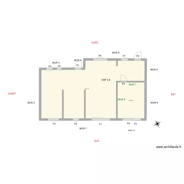 POIRAUD Arnaud Existant. Plan de 