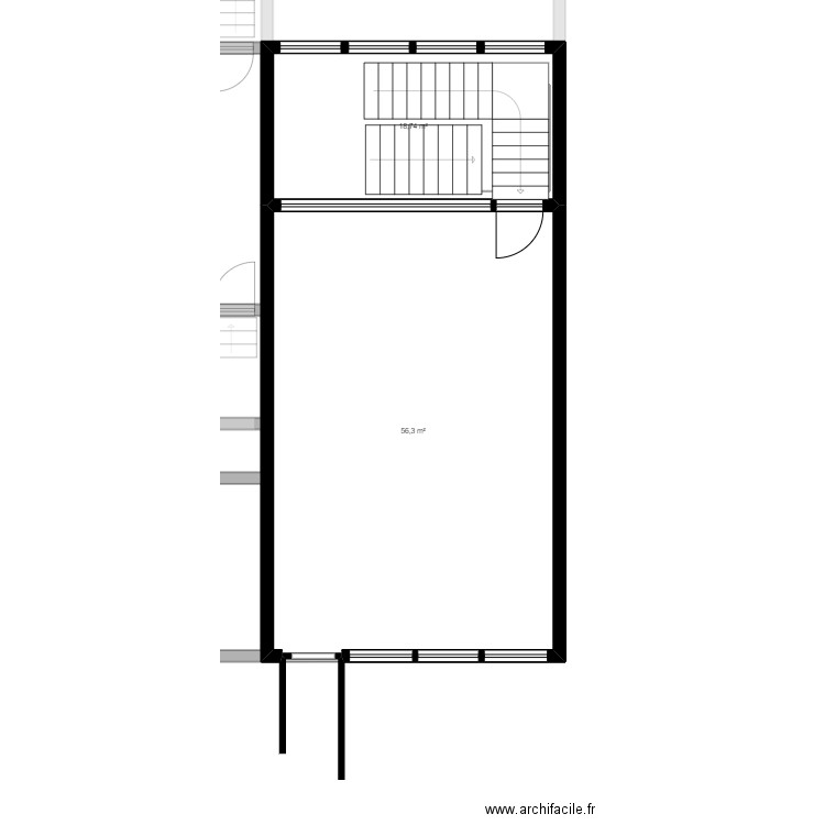 PPDL. Plan de 19 pièces et 342 m2