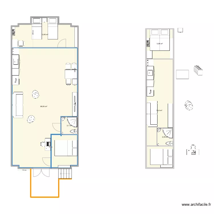 Caravane Plan 2 D. Aménagement FINAL. Plan de Caravane Plan 2 D. Aménagement FINAL. Plan de