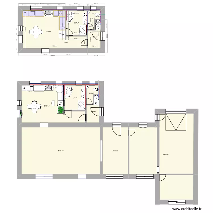 cuisine 2. Plan de 0 pièce et 0 m2
