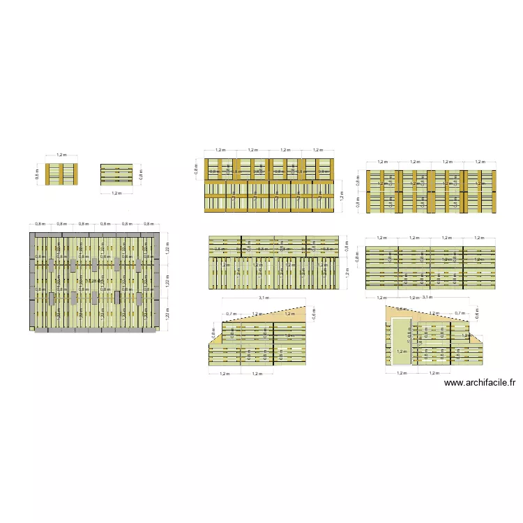poulailler 8. Plan de 1 pièce et 17 m²