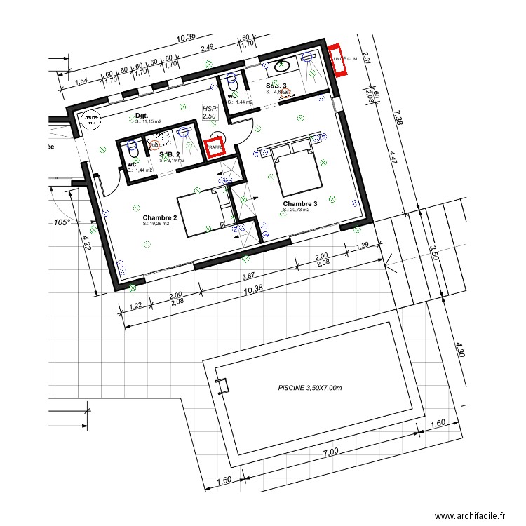 Viozan électricité. Plan de 0 pièce et 0 m2