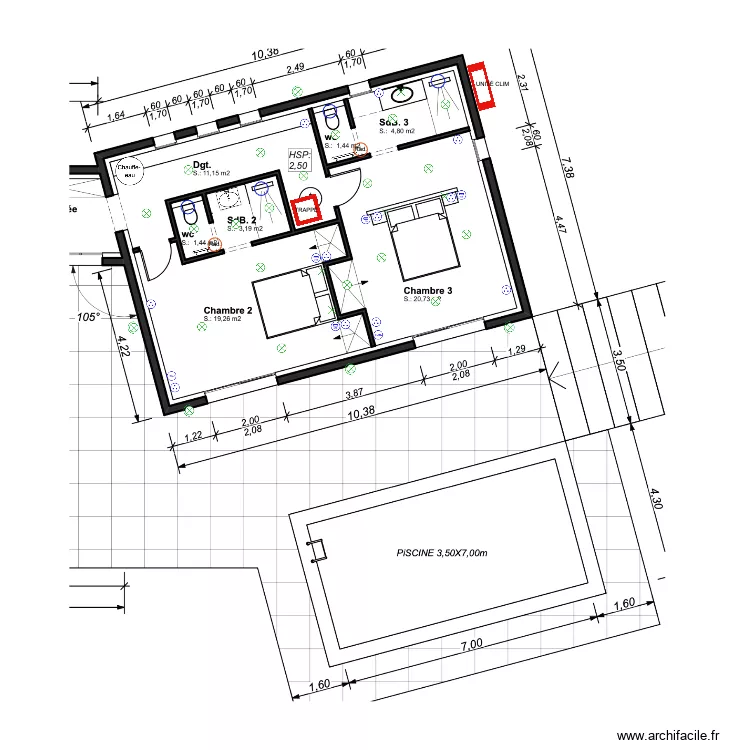 Viozan &eacute;lectricit&eacute;. Plan de 