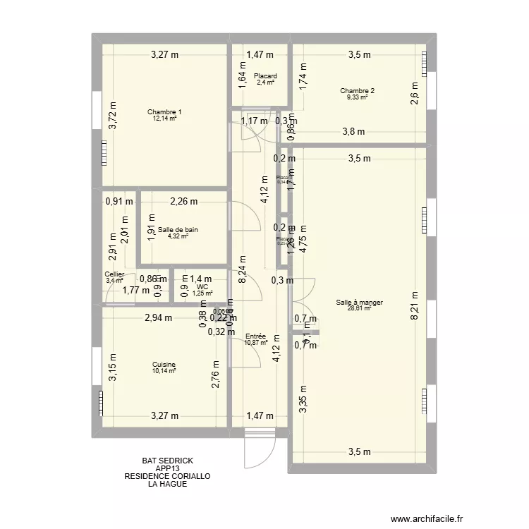 BAT SEDRICK APP13. Plan de 