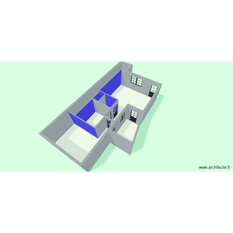 ani. Plan de 11 pièces et 131 m2