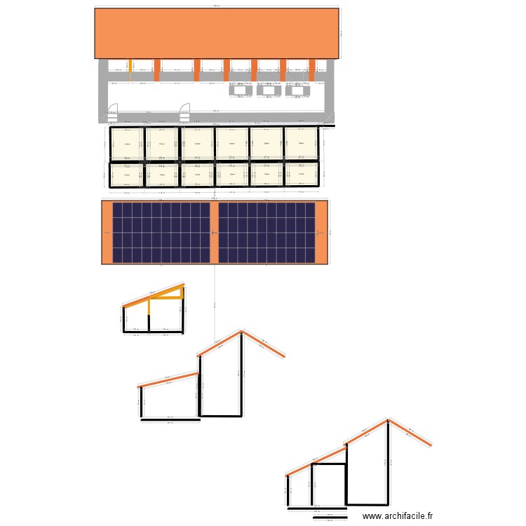 solaire. Plan de 0 pièce et 0 m2