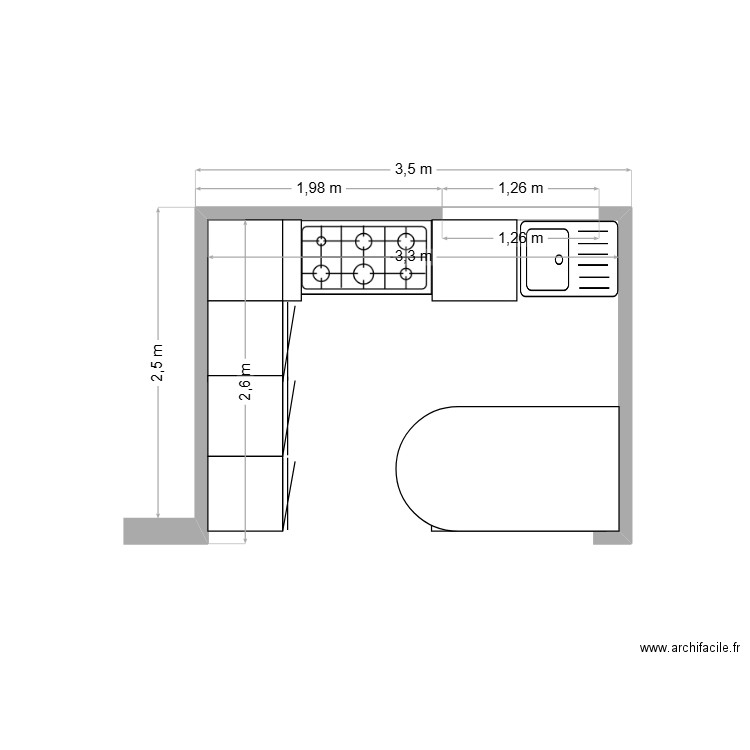 cuisisne eggy. Plan de 0 pièce et 0 m2